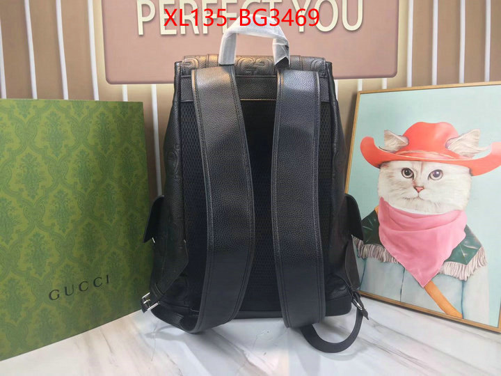 Gucci Bags(4A)-Backpack- top perfect fake ID: BG3469 $: 135USD