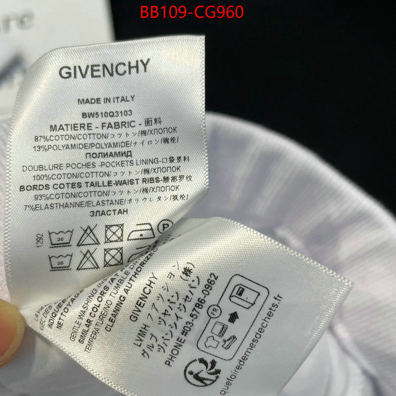 Clothing-Givenchy the top ultimate knockoff ID: CG960 $: 109USD