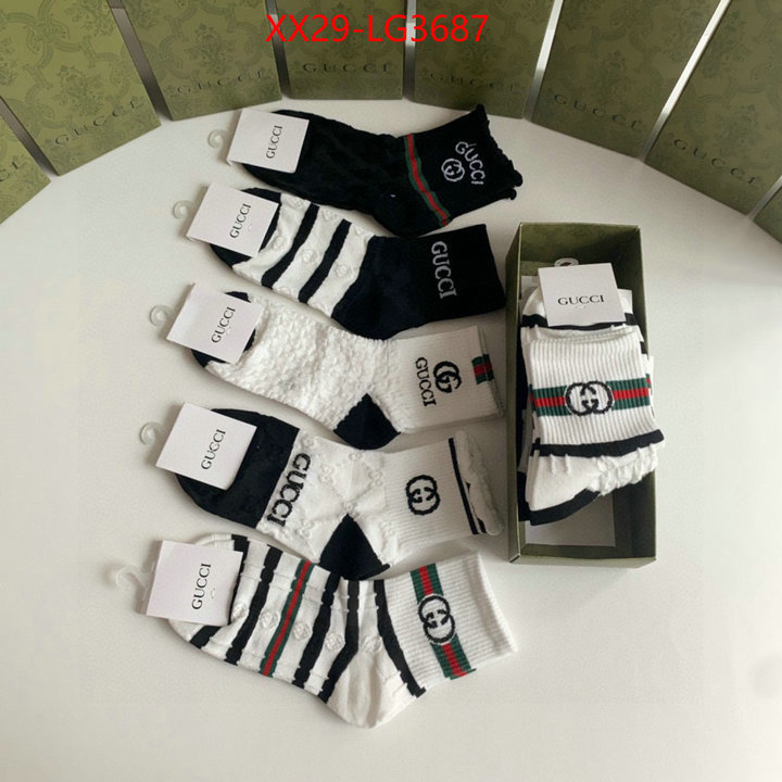 Sock-Gucci perfect quality designer replica ID: LG3687 $: 29USD