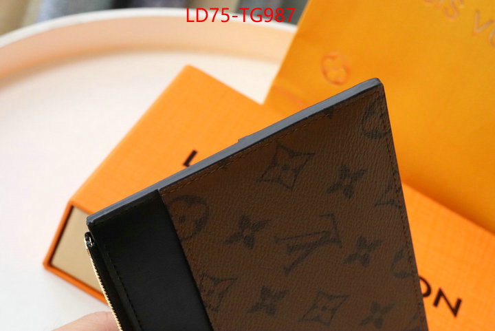 LV Bags(TOP)-Wallet what best designer replicas ID: TG987 $: 75USD