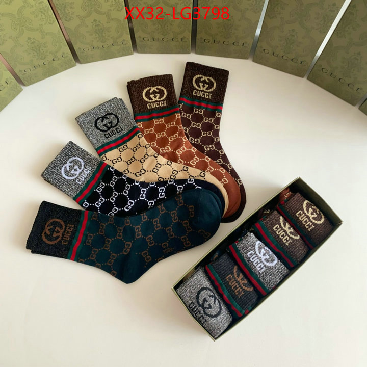 Sock-Gucci designer 1:1 replica ID: LG3798 $: 32USD