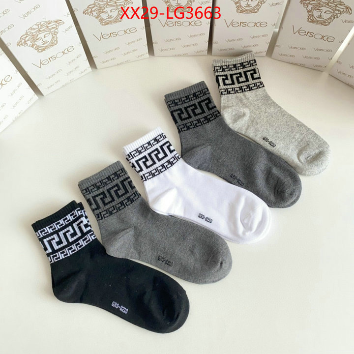 Sock-Versace replica 1:1 high quality ID: LG3663 $: 29USD