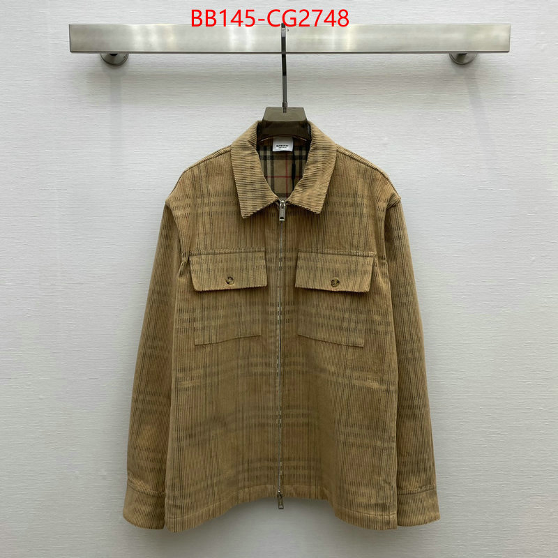 Clothing-Burberry new designer replica ID: CG2748 $: 145USD