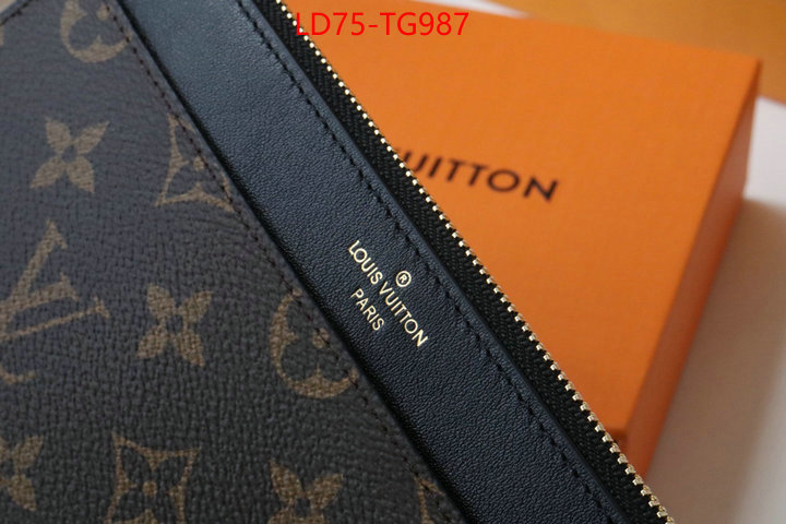 LV Bags(TOP)-Wallet what best designer replicas ID: TG987 $: 75USD