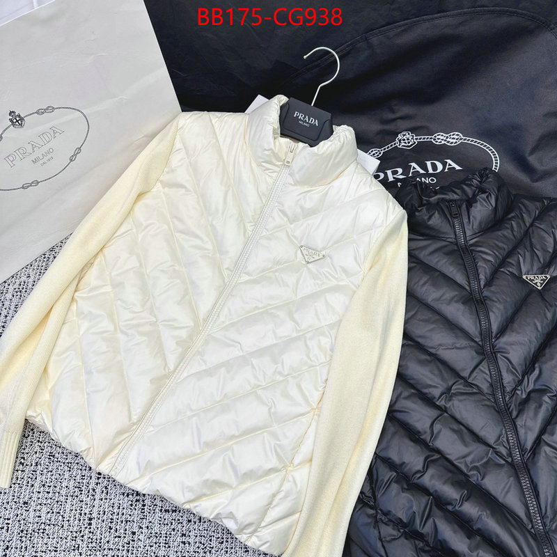 Down jacket Women-Prada how to start selling replica ID: CG938 $: 175USD