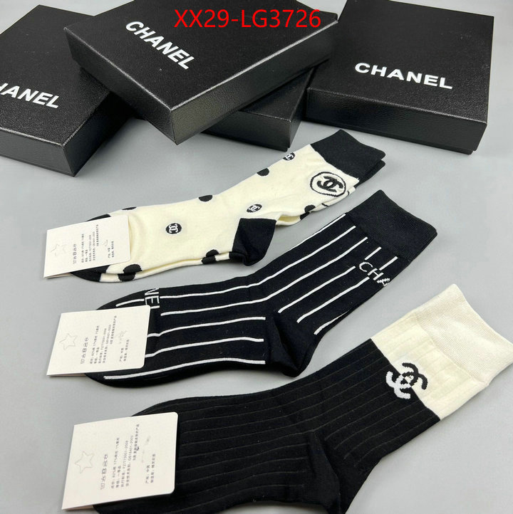 Sock-Chanel unsurpassed quality ID: LG3726 $: 29USD