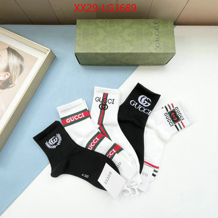 Sock-Gucci wholesale sale ID: LG3689 $: 29USD
