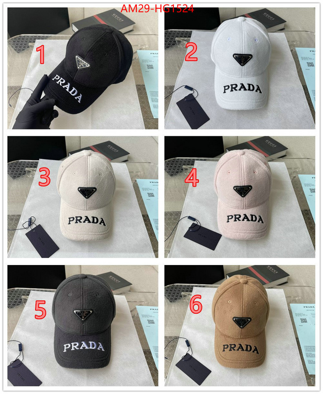 Cap (Hat)-Prada high quality designer replica ID: HG1524 $: 29USD