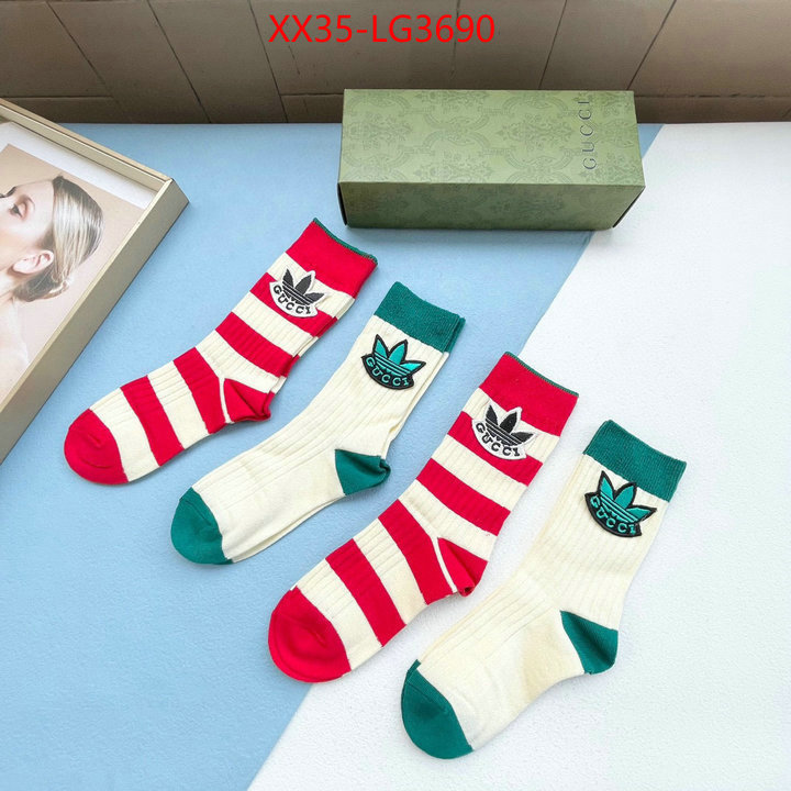 Sock-Gucci luxury 7 star replica ID: LG3690 $: 35USD