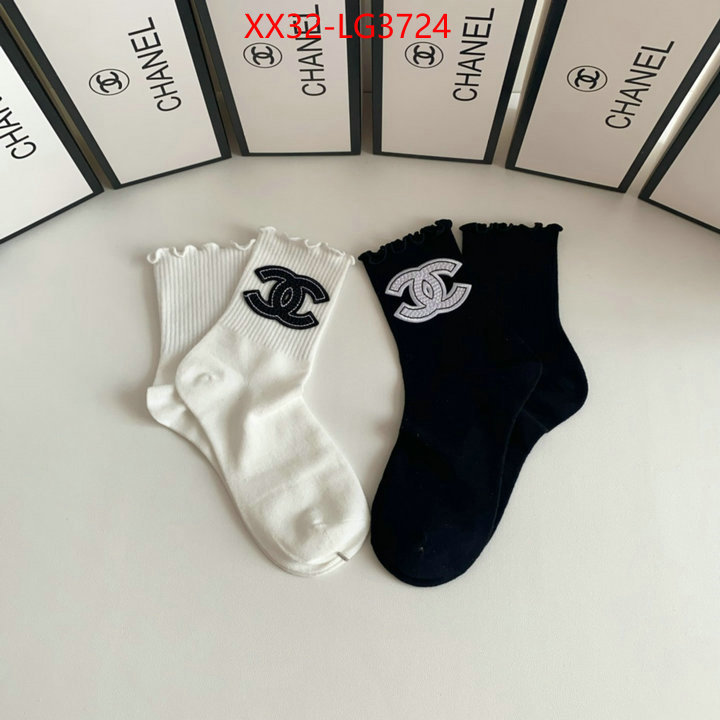 Sock-Chanel how to buy replcia ID: LG3724 $: 32USD