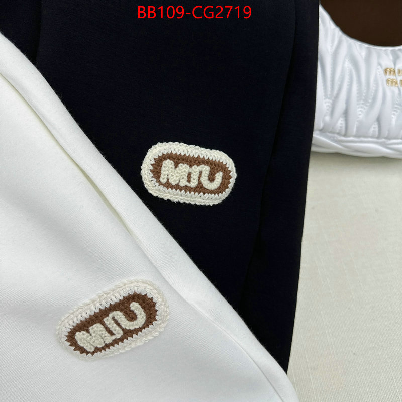 Clothing-MIU MIU customize best quality replica ID: CG2719 $: 109USD