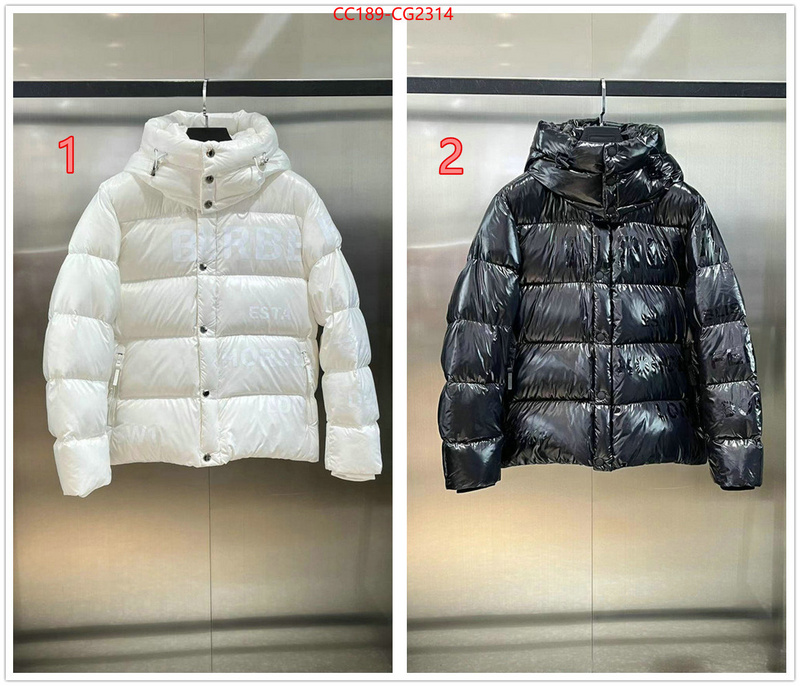 Down jacket Men-Burberry from china ID: CG2314 $: 189USD