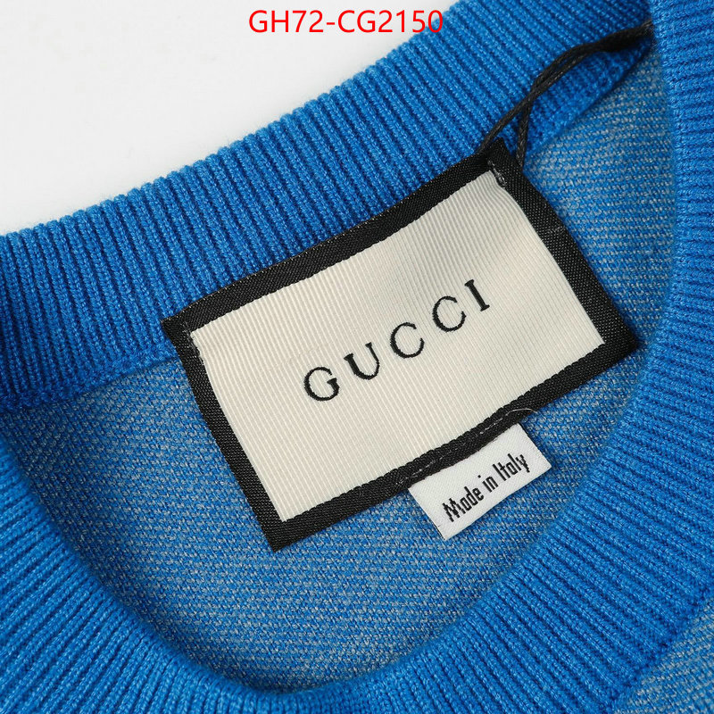 Clothing-Gucci luxury cheap replica ID: CG2150 $: 72USD