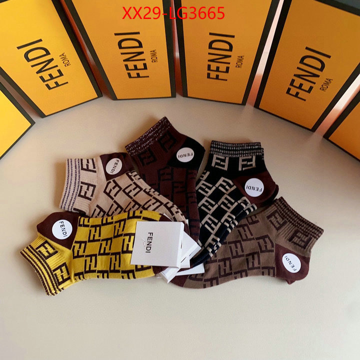 Sock-Fendi what is aaaaa quality ID: LG3665 $: 29USD