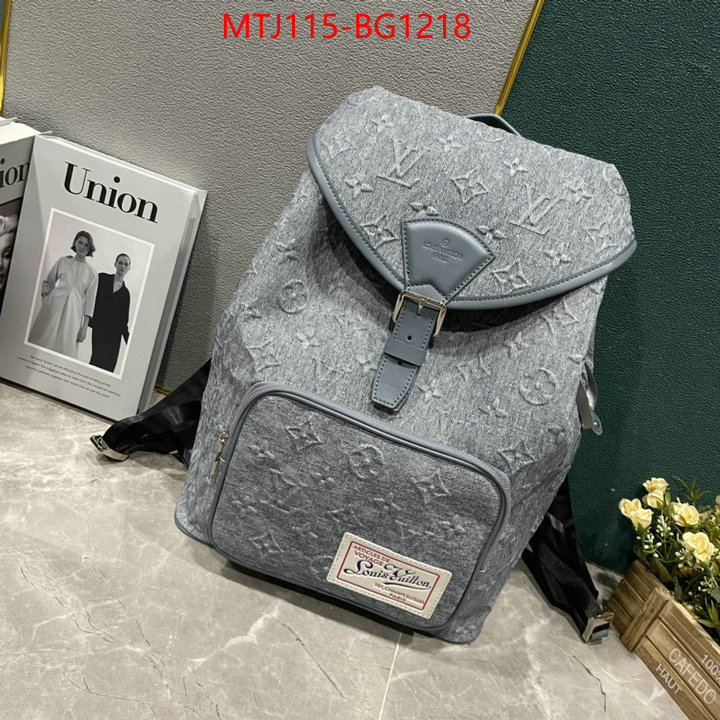 LV Bags(4A)-Backpack- high quality perfect ID: BG1218 $: 115USD