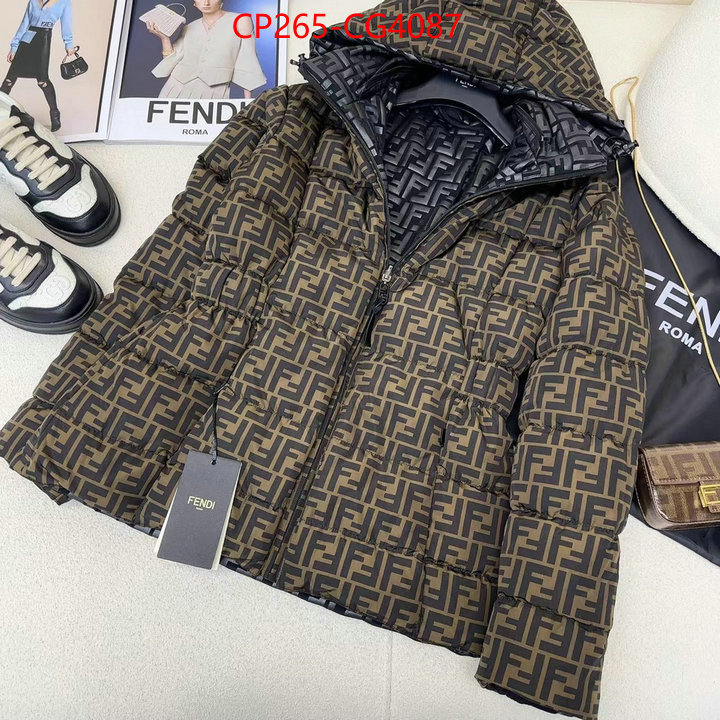 Down jacket Men-Fendi replcia cheap from china ID: CG4087 $: 265USD