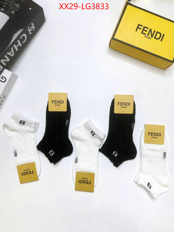 Sock-Fendi where can i buy ID: LG3833 $: 29USD