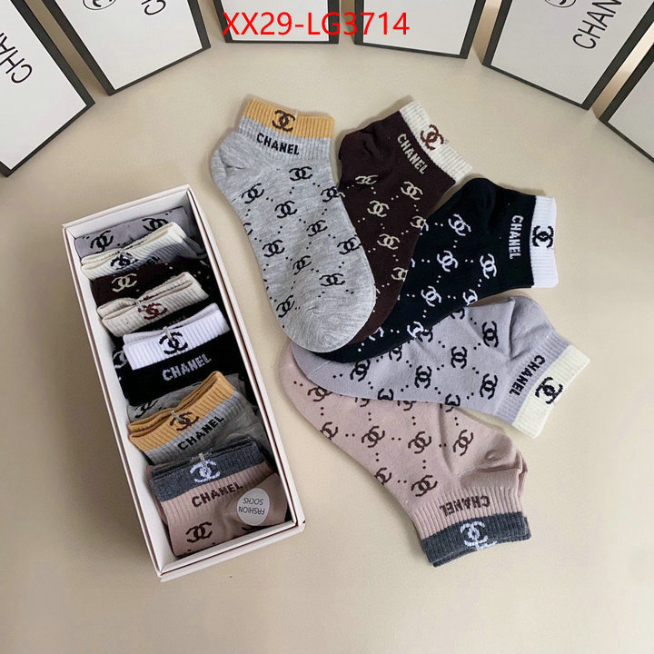 Sock-Chanel replcia cheap ID: LG3714 $: 29USD