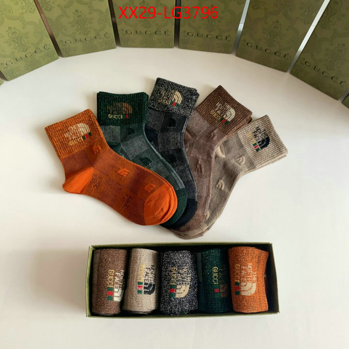 Sock-Gucci fake ID: LG3796 $: 29USD