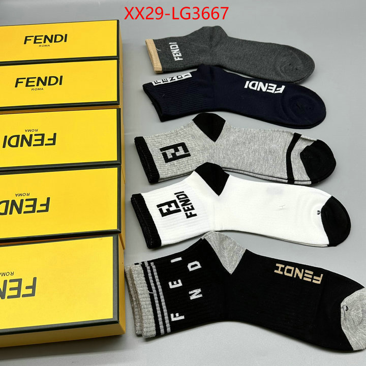 Sock-Fendi buy top high quality replica ID: LG3667 $: 29USD