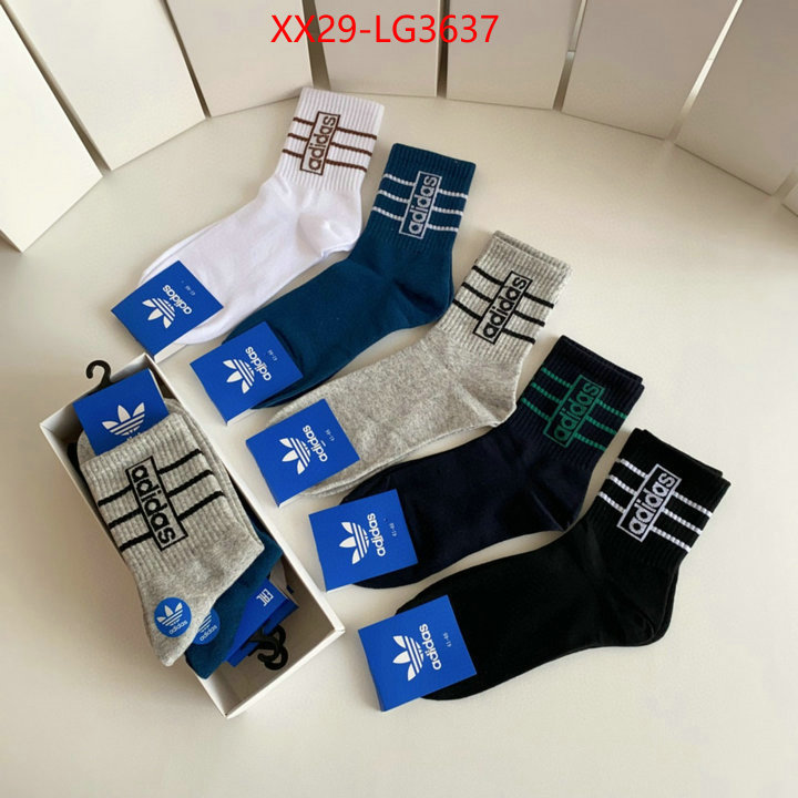 Sock-Adidas best luxury replica ID: LG3637 $: 29USD