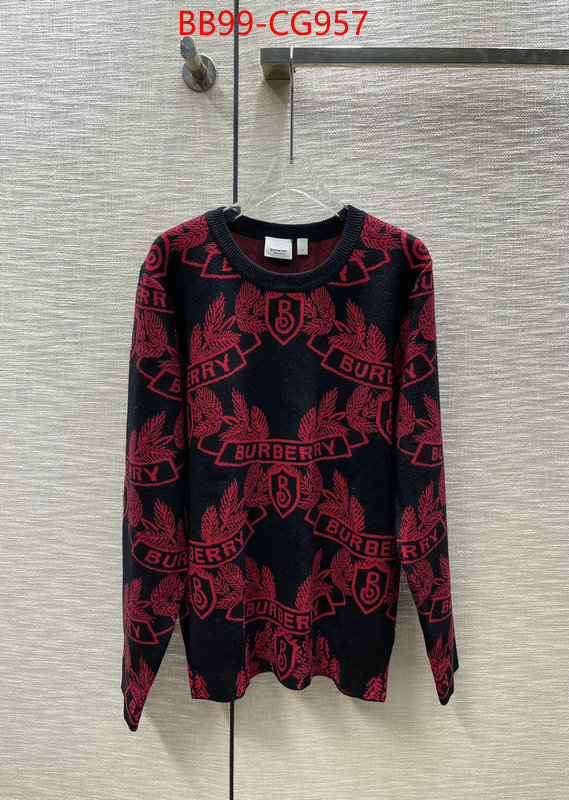 Clothing-Burberry 2023 replica ID: CG957 $: 99USD