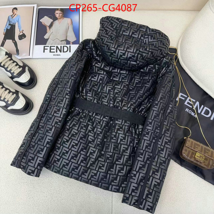 Down jacket Men-Fendi replcia cheap from china ID: CG4087 $: 265USD