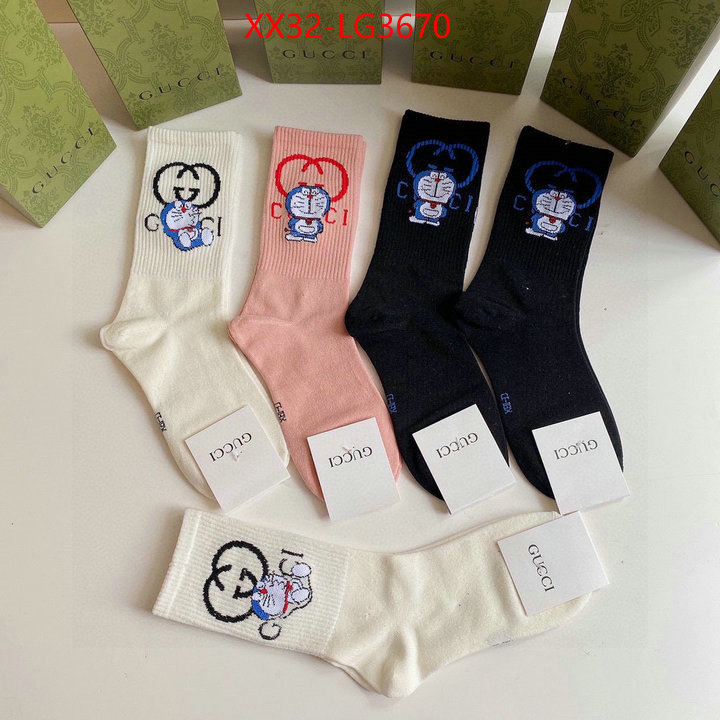 Sock-Gucci top perfect fake ID: LG3670 $: 32USD