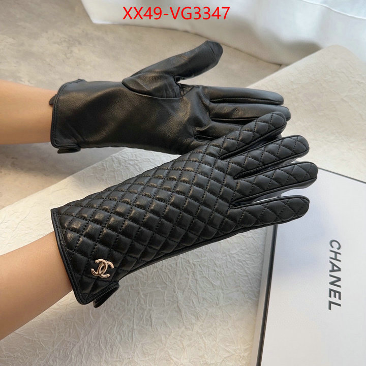 Gloves-Chanel highest product quality ID: VG3347 $: 49USD