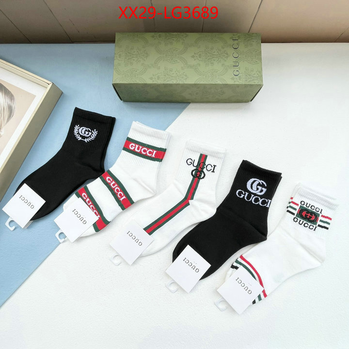 Sock-Gucci wholesale sale ID: LG3689 $: 29USD