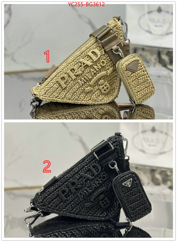 Prada Bags (TOP)-Triangle 1:1 replica wholesale ID: BG3612 $: 255USD