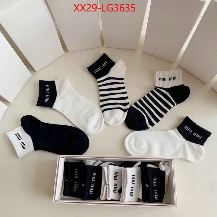 Sock-Miu Miu top quality ID: LG3635 $: 29USD