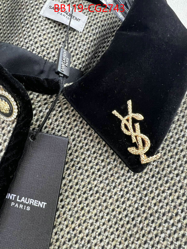 Clothing-YSL what 1:1 replica ID: CG2743 $: 119USD