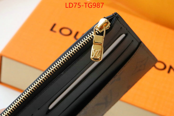 LV Bags(TOP)-Wallet what best designer replicas ID: TG987 $: 75USD