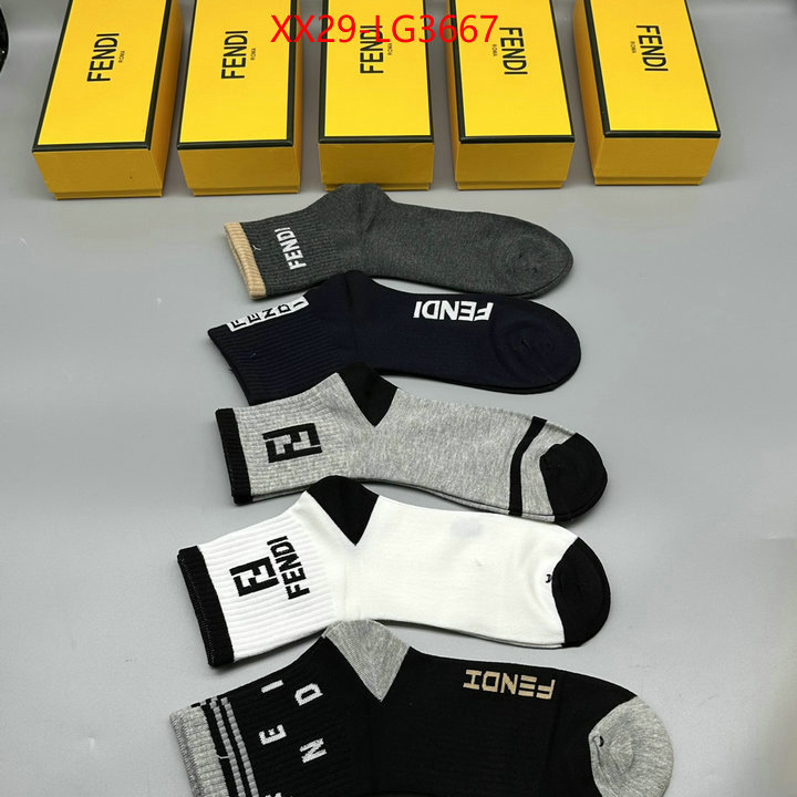 Sock-Fendi buy top high quality replica ID: LG3667 $: 29USD