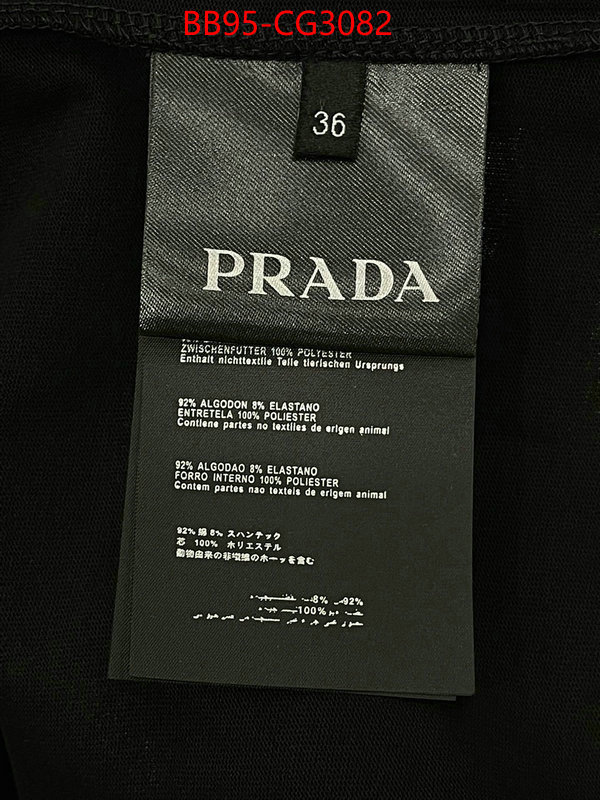 Clothing-Prada wholesale designer shop ID: CG3082 $: 95USD