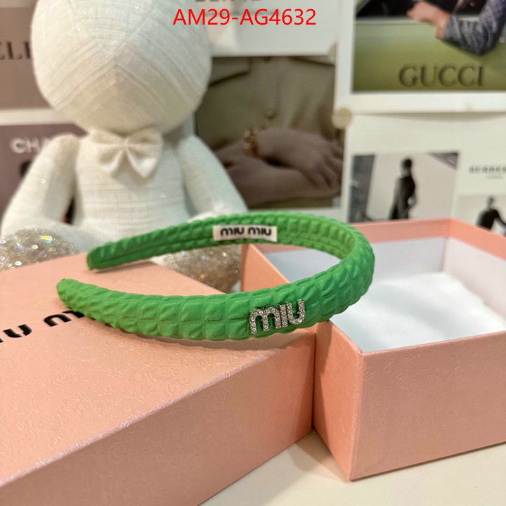 Hair band-MIU MIU how to find replica shop ID: AG4632 $: 29USD