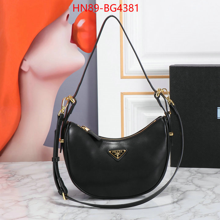 Prada Bags (4A)-Diagonal- buy high-quality fake ID: BG4381 $: 89USD,