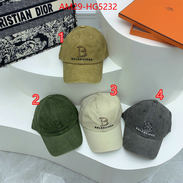 Cap(Hat)-Balenciaga luxury fashion replica designers ID: HG5232 $: 29USD