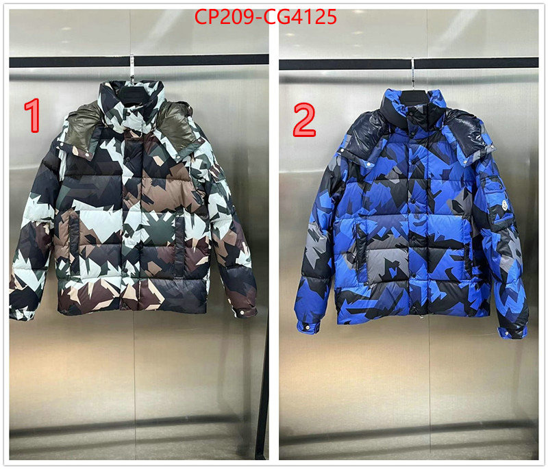 Down jacket Men-Moncler cheap online best designer ID: CG4125 $: 209USD