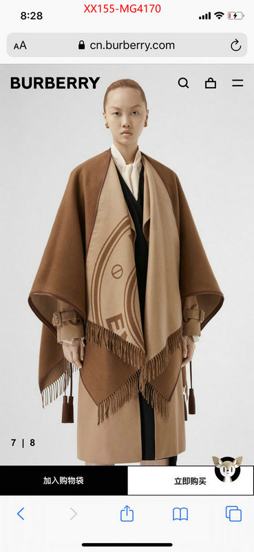 Scarf-Burberry best knockoff ID: MG4170 $: 155USD