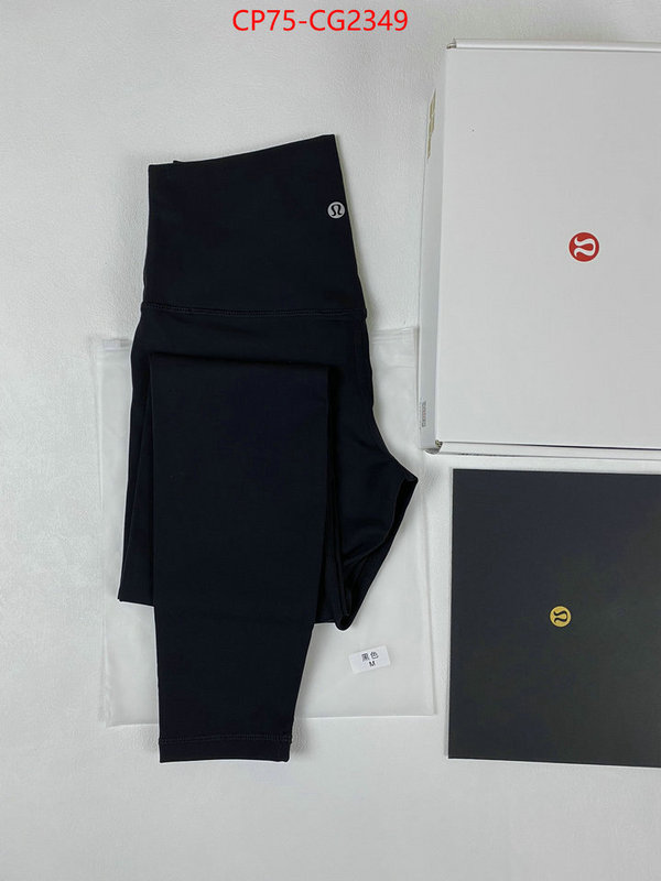 Clothing-Lululemon 2023 perfect replica designer ID: CG2349 $: 75USD