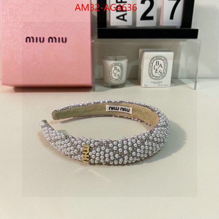 Hair band-MIU MIU high quality customize ID: AG4636 $: 32USD