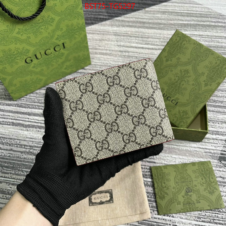 Gucci Bags(TOP)-Wallet- replica designer ID: TG5297 $: 75USD,