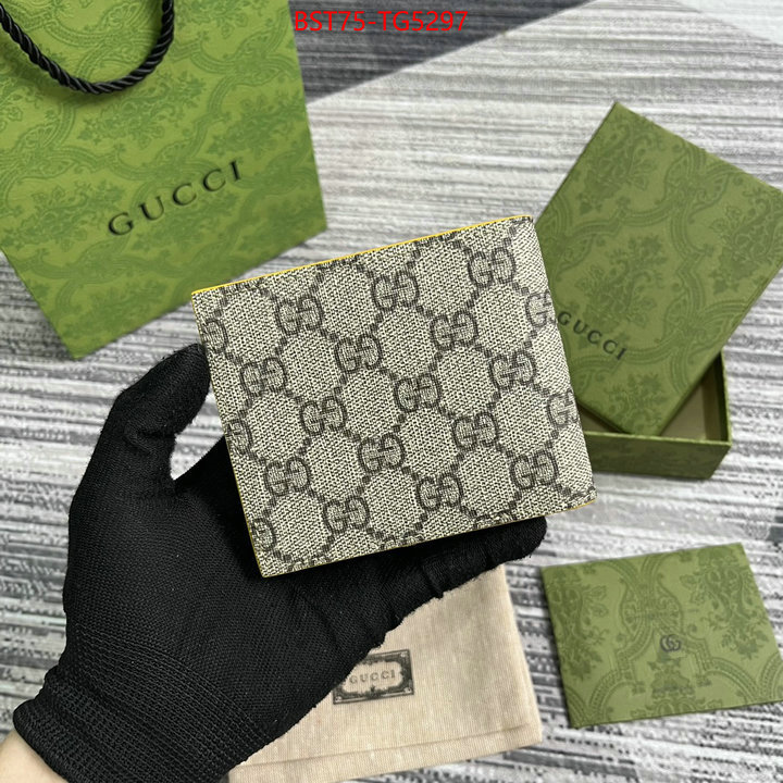 Gucci Bags(TOP)-Wallet- replica designer ID: TG5297 $: 75USD,