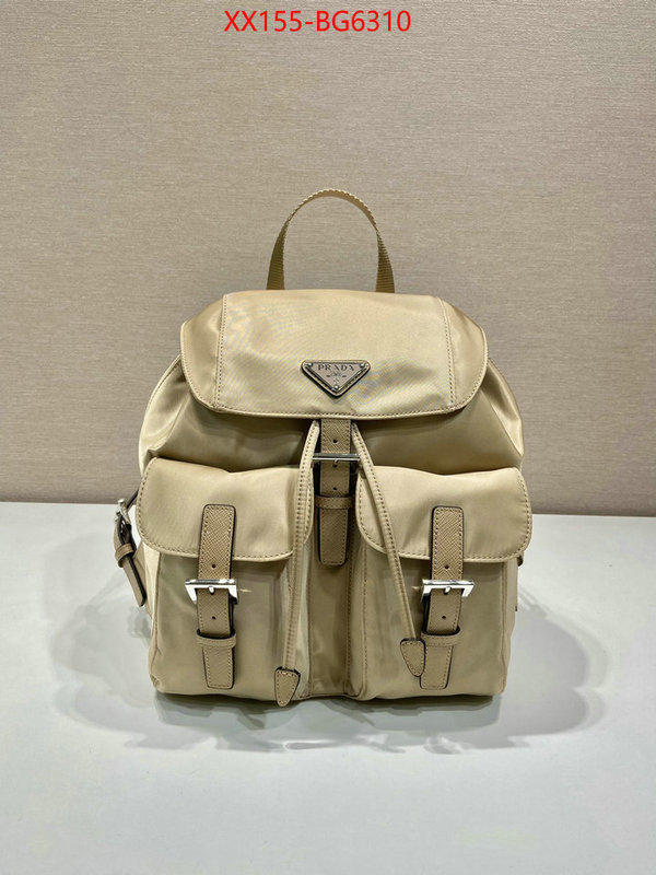 Prada Bags (TOP)-Backpack- aaaaa customize ID: BG6310 $: 155USD,