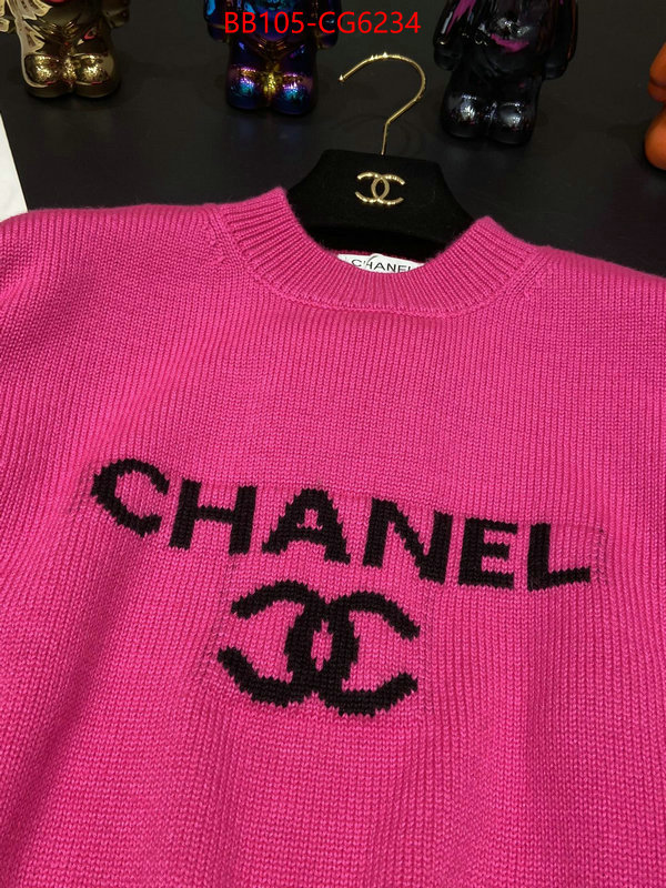 Clothing-Chanel high ID: CG6234 $: 105USD