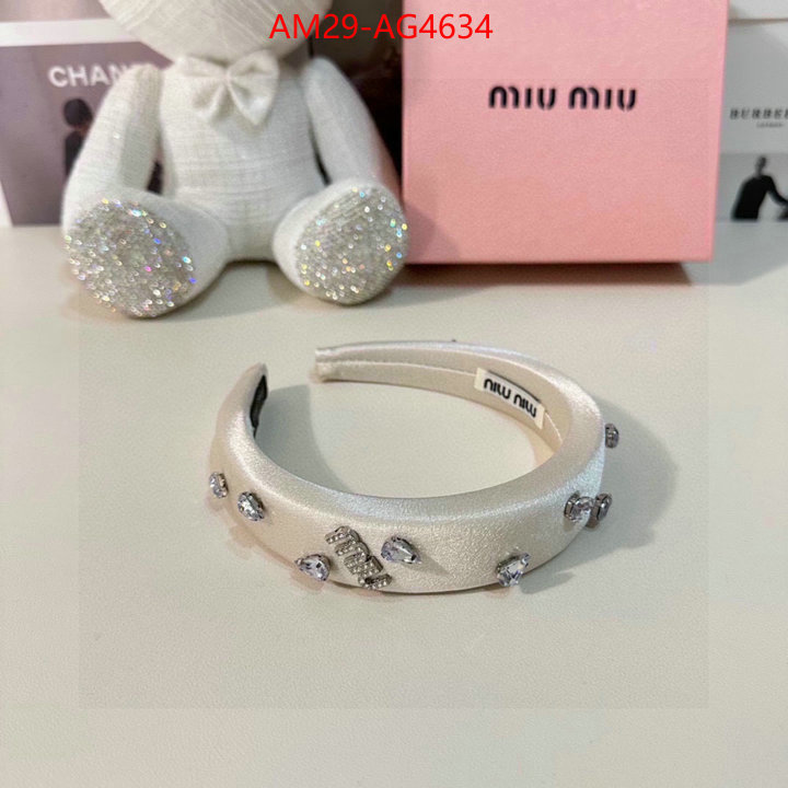 Hair band-MIU MIU top quality fake ID: AG4634 $: 29USD