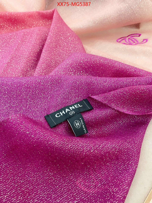 Scarf-Chanel fake designer ID: MG5387 $: 75USD