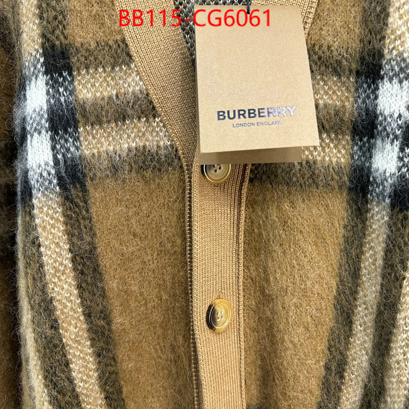 Clothing-Burberry wholesale designer shop ID: CG6061 $: 115USD